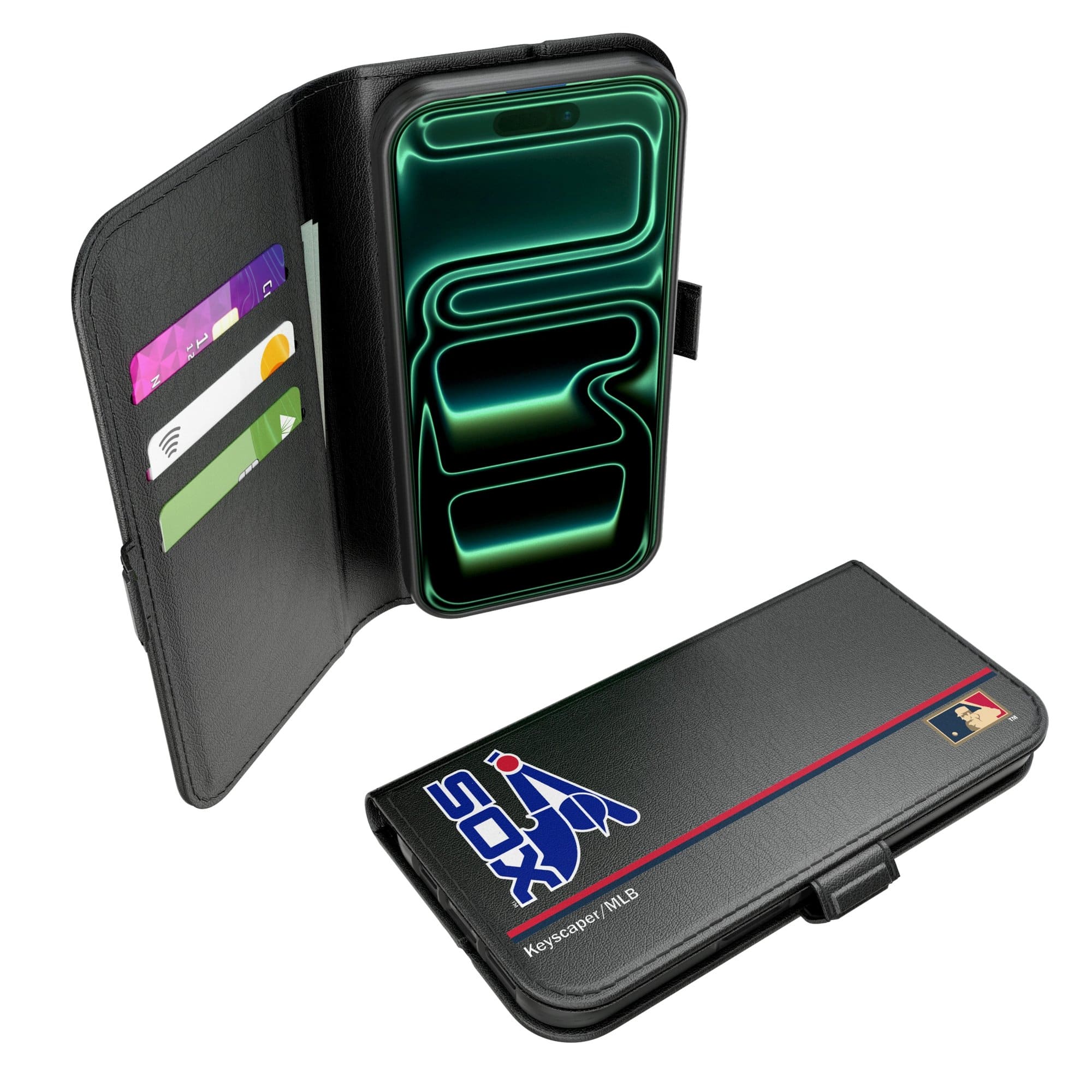 Keyscaper - MLB - Chicago White Sox iPhone Folio 2.0 Case - 17 Pro Max - Black price history on PriceWatchPro