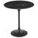 Angle. Modway - Lippa Round Artificial Marble Side Table - Black Black.