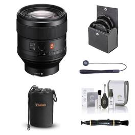 Bundle - FE 85mm f/1.4 GM Lens for Sony E, with 77mm Filter Kit, Lens Case, Lens Cleaner, Cleaning Kit, Lens Cap