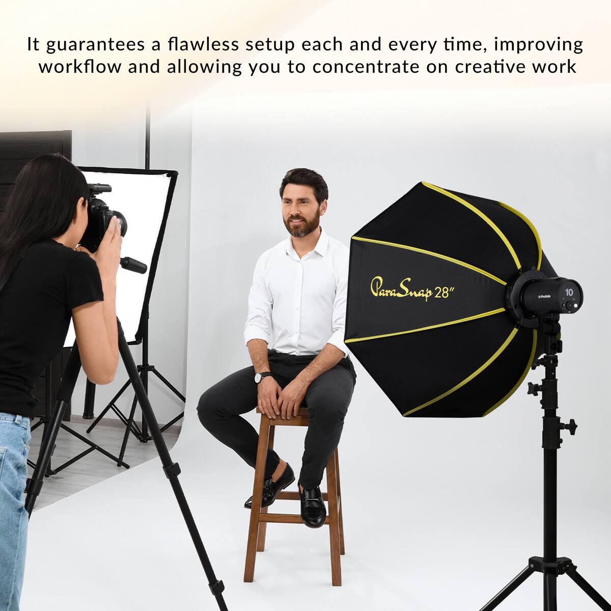 It guarantees a flawless setup each and every time, improving workflow and allowing you to concentrate on creative work.