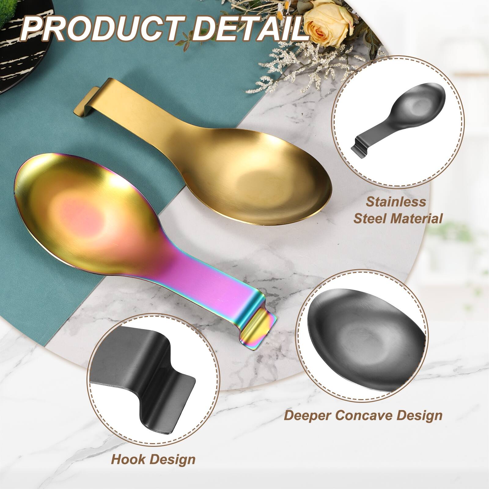 PRODUCT DETAIL

- Stainless Steel Material
- Deeper Concave Design
- Hook Design