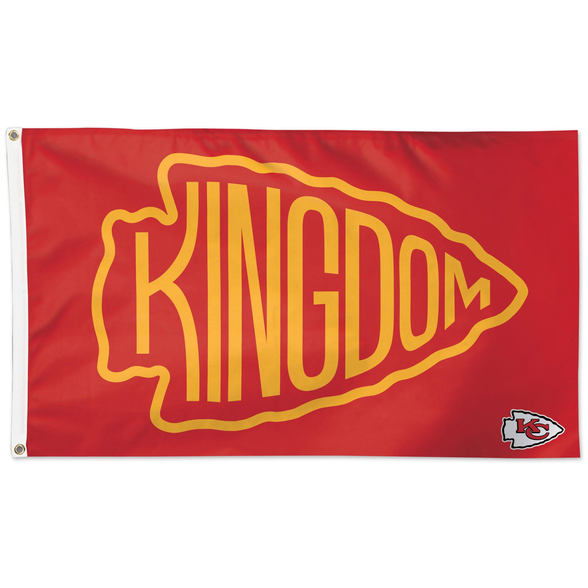 WinCraft - Kansas City Chiefs 3' x 5' Kingdom One-Sided Flag - Multicolor