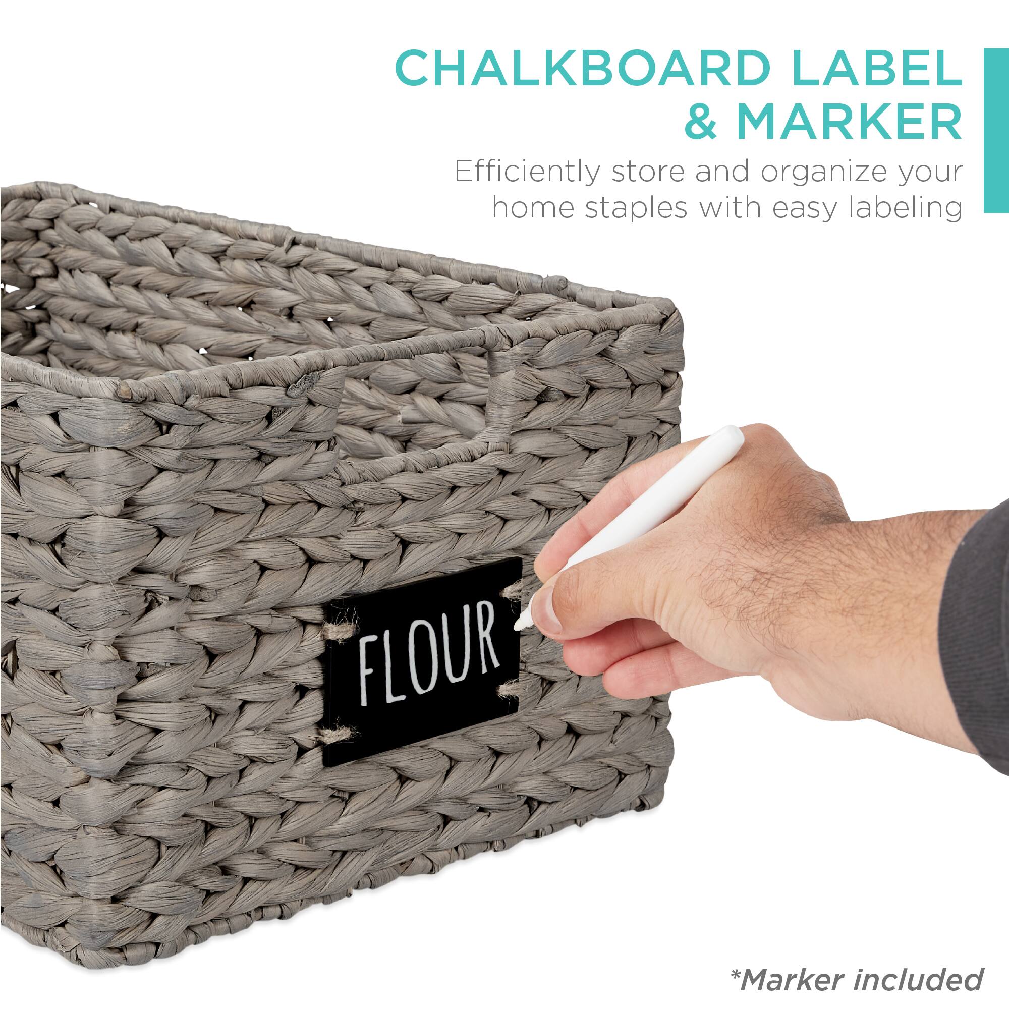 CHALKBOARD LABEL & MARKER

Efficiently store and organize your home staples with easy labeling

FLOUR

*Marker included