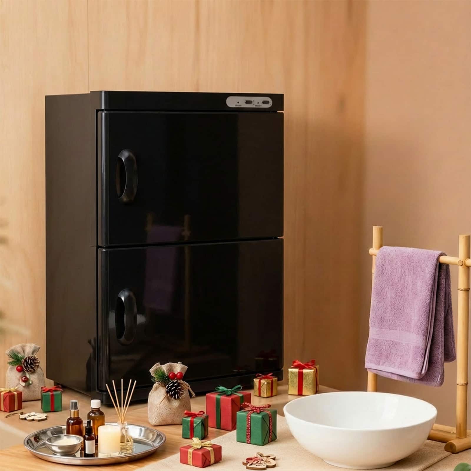 Circus Cirle - 46L Hot Towel Warmer Cabinet - Black