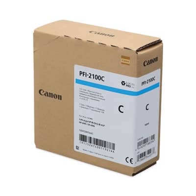 Canon - PFI-2100 Cyan Ink Tank 160 ml for imagePROGRAF GP-2000