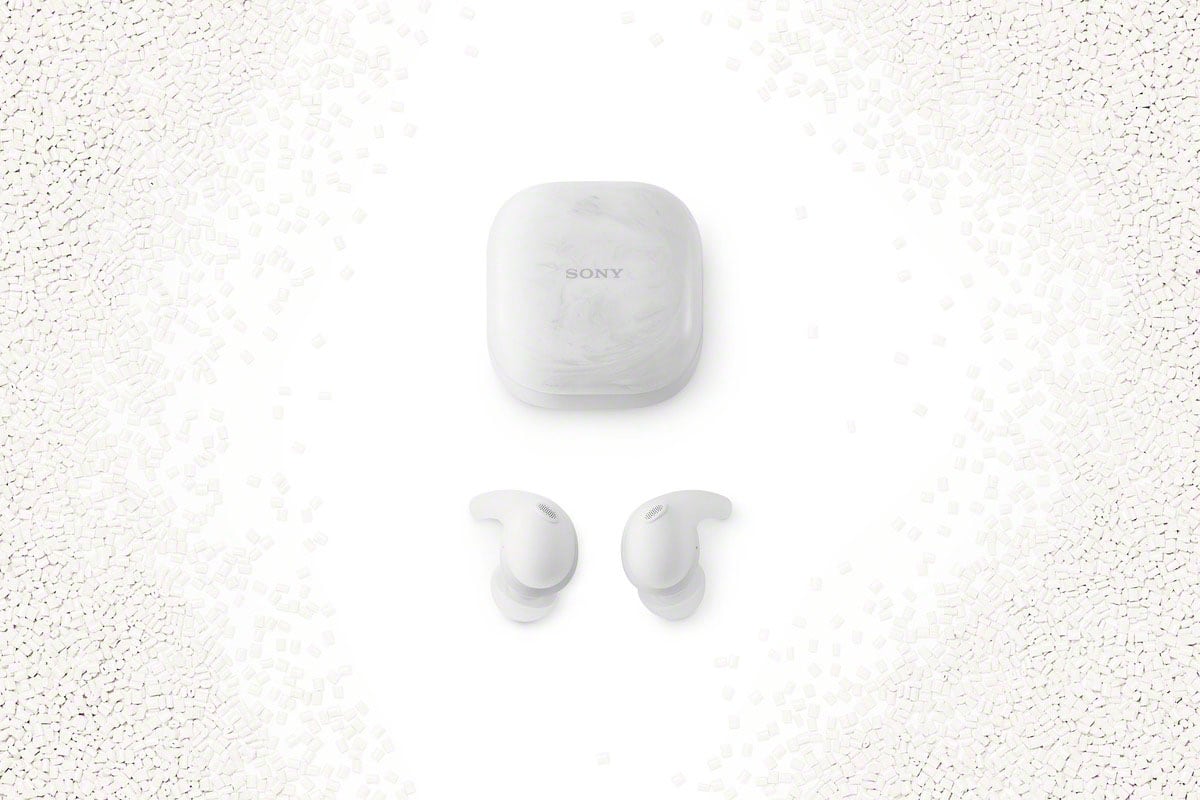 Alt View 27. Sony - LinkBuds Fit True Wireless Noise Canceling Earbuds - White.