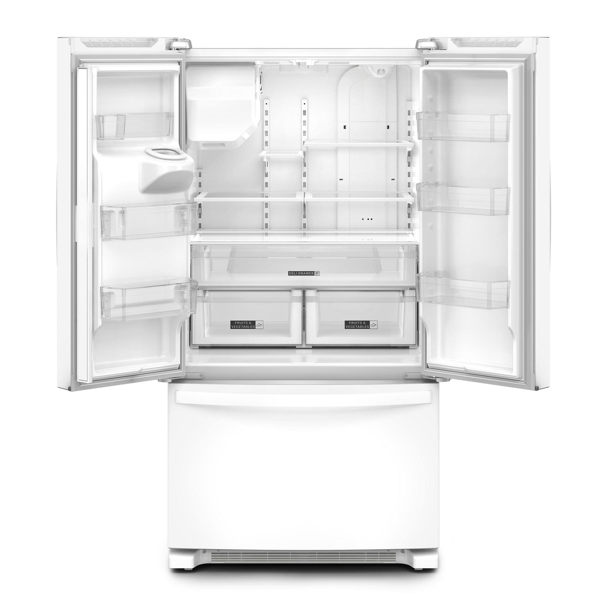 The text on the image reads "CANI - : - ON . 5 ociai." However, it is not clear what the intended message is, as the text appears to be unrelated to the image of the white refrigerator.