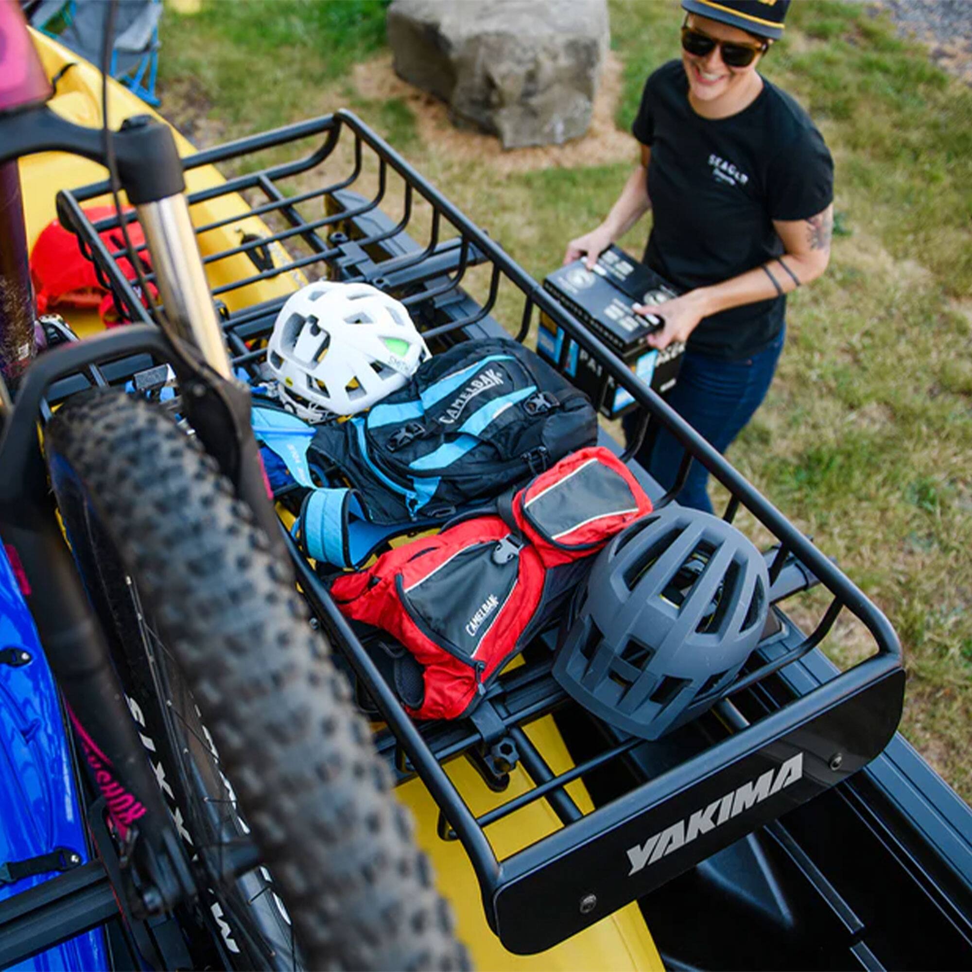 Sure, here is the corrected and grouped text from the image:

- YAKIMA
- CAMELBAK
- CAMELBAK
- CAMELBAK