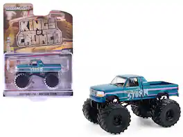 Greenlight - 1993 Ford F-250 Monster Truck "Northern Storm" "Kings of Crunch" Series 16 1/64 - Teal Metallic