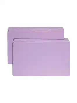 Smead - Reinforced File Folder, Straight Cut, Legal Size, 100/Box - Lavender