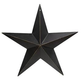 BreeBe - Antique Barn Star 12" - Black