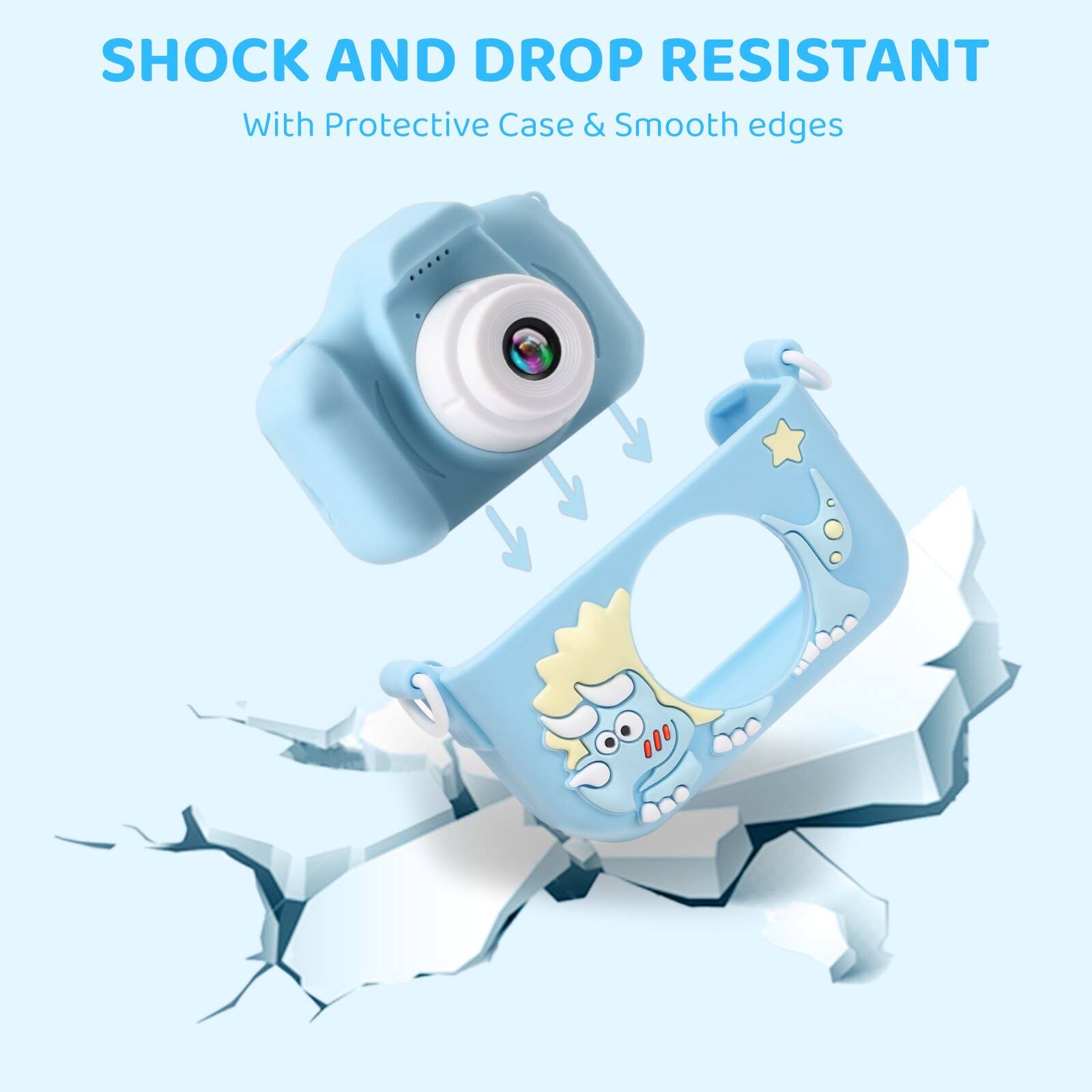 Wisairt Kids Camera with 32GB SD Card, 1080P Dual Lens Toy Camera with ...