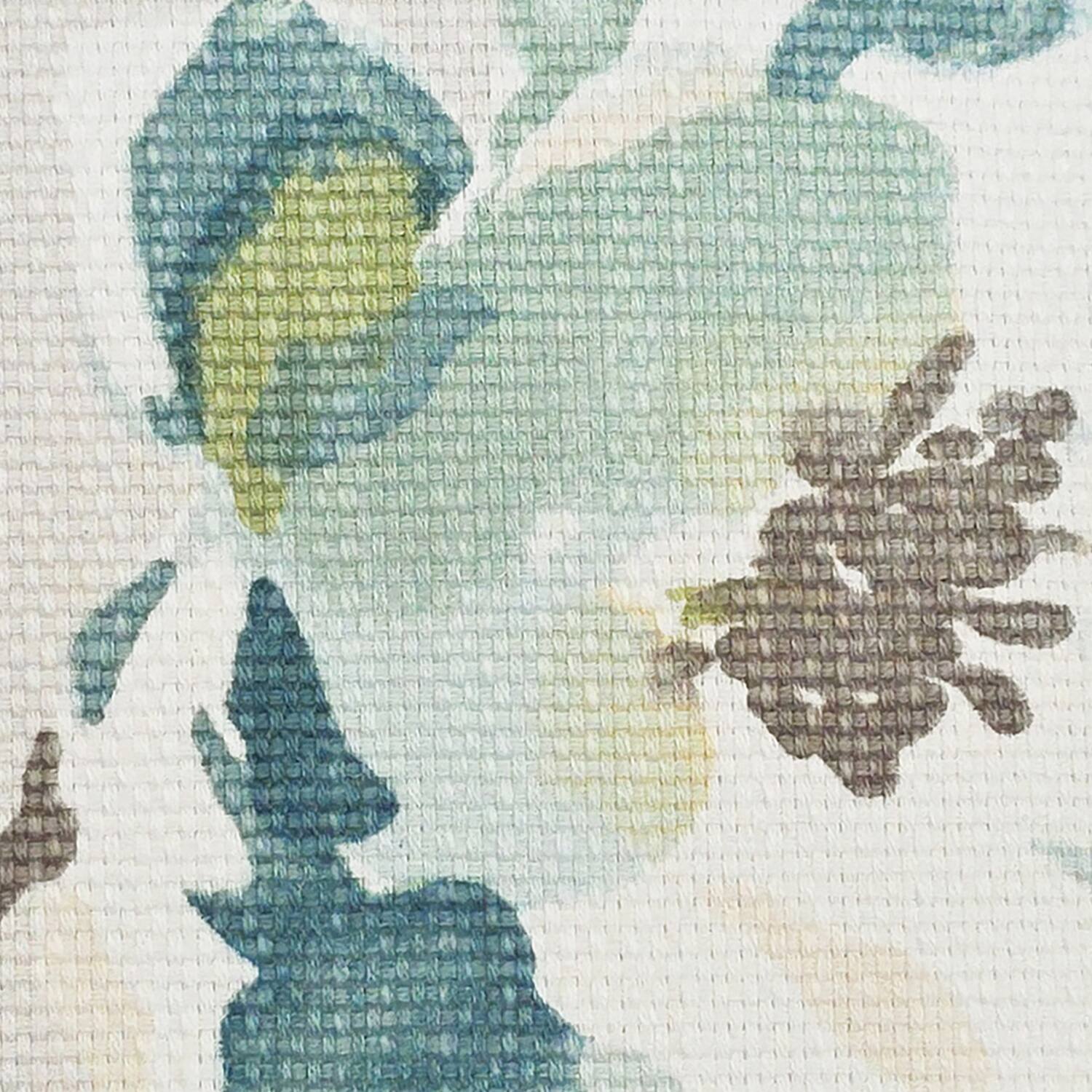 Alt View 1. RLF Home - RLF Home 100% Cotton Elmina Trimmed Cornice Lined Window Valance 50" x 17" Turquoise - Turquoise.