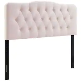 Annabel Diamond Tufted Performance Velvet King Headboard by Modway - Red