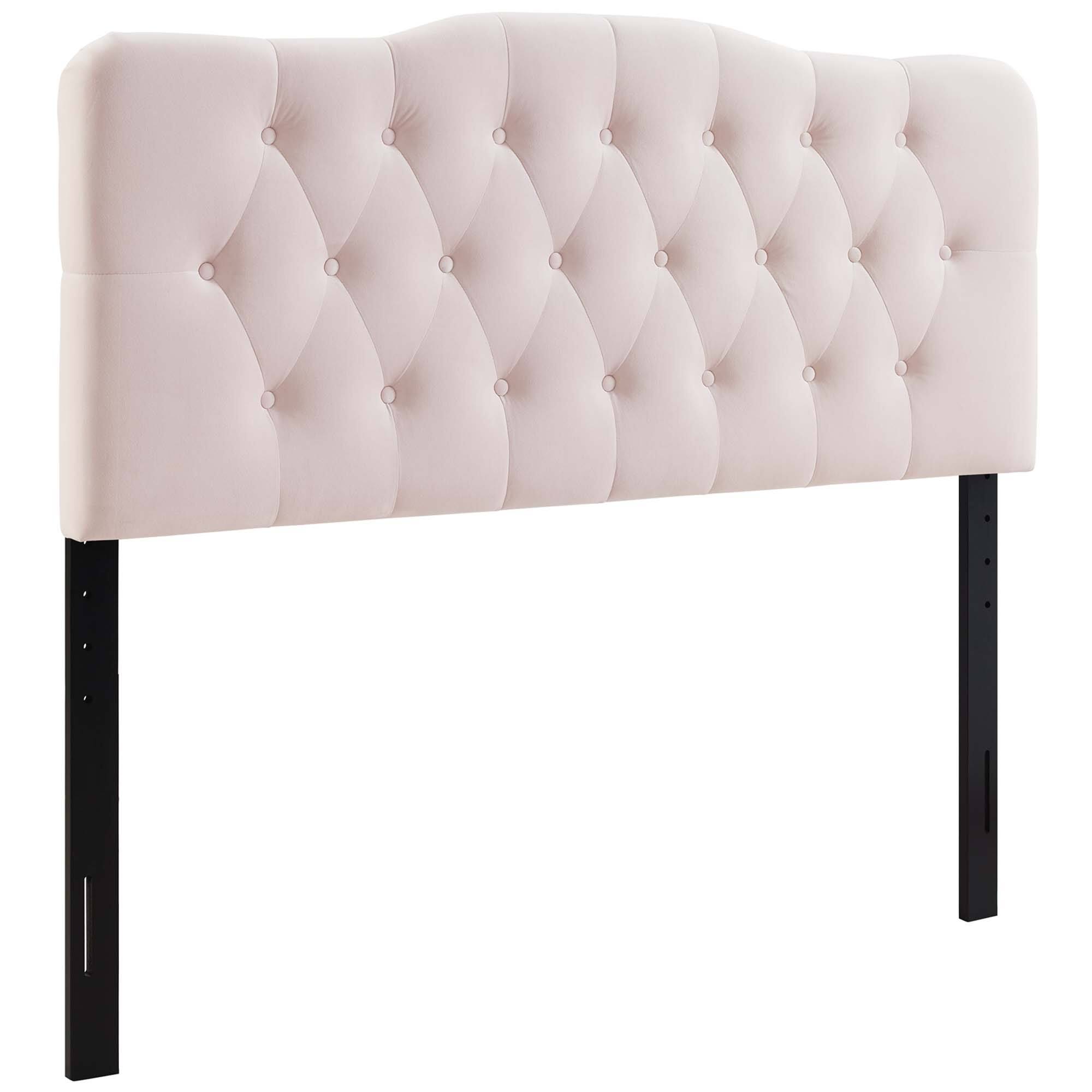 Front. Modway - Annabel Diamond Tufted Performance Velvet King Headboard by Modway - Red.