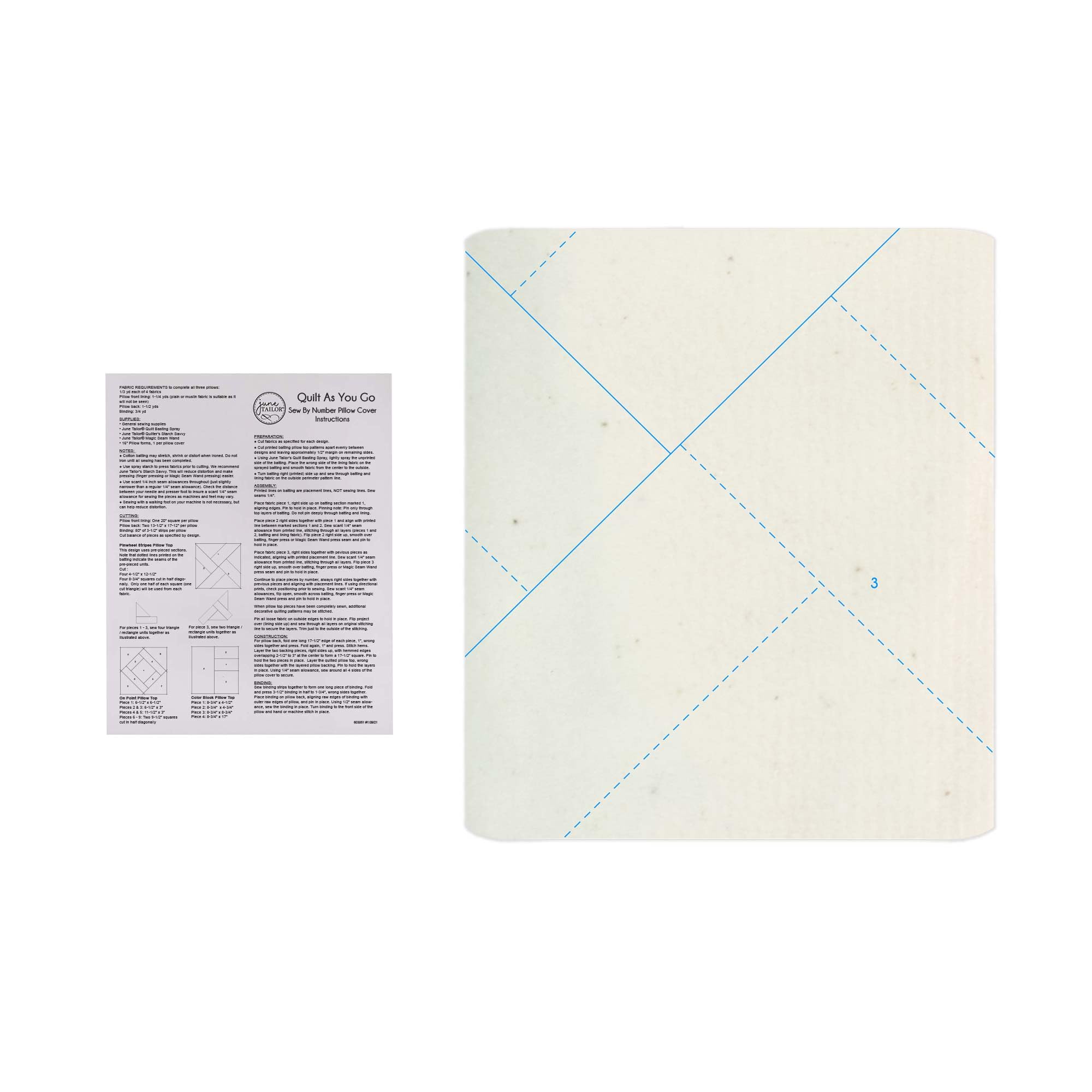 Quilt As You Go Sew-As-You-Go Cover

Instructions

Materials Needed:
- Sew-As-You-Go Cover
- Fabric for backing
- Batting
- Thread
- Sewing machine
- Pins
- Scissors

Instructions:
1. Lay out the Sew-As-You-Go Cover on a flat surface.
2. Cut the backing fabric to the size of the cover.
3. Place the batting between the cover and the backing fabric.
4. Pin the layers together, making sure the edges are aligned.
5. Sew around the perimeter of the cover, leaving a 6-inch opening for turning.
6. Clip the corners to prevent bulk.
7. Turn the cover right side out through the opening.
8. Press the cover, making sure the seams are flat.
9. Topstitch around the perimeter, closing the opening.
10. Enjoy your new quilted cover!

Note: Follow the diagrams and additional instructions provided for specific details on sewing and assembly.