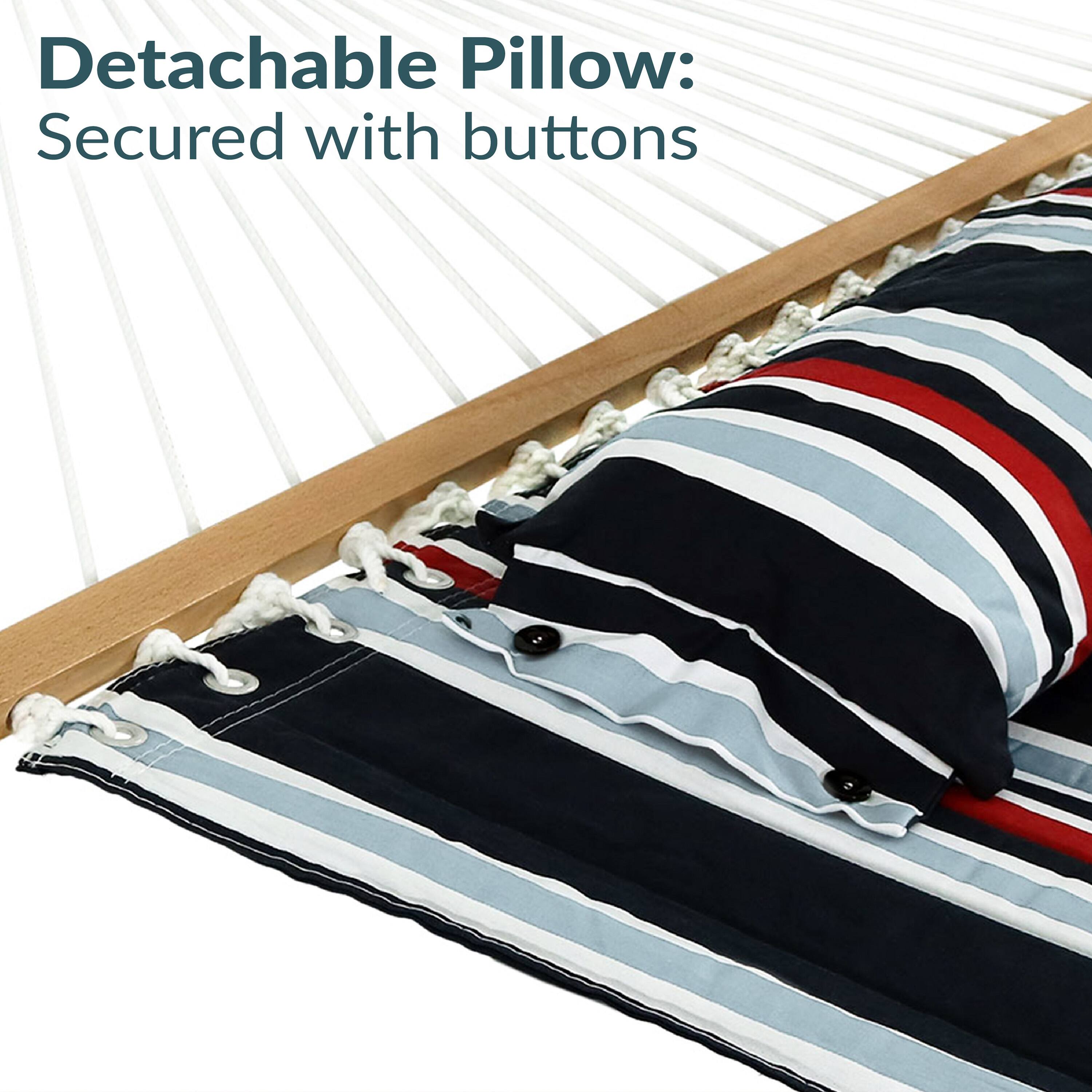 Detachable Pillow: Secured with buttons