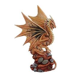 Pacific Trading - Anne Stoke Desert Sand Element Adult Mother Dragon Statue Figurine 9.5 inch