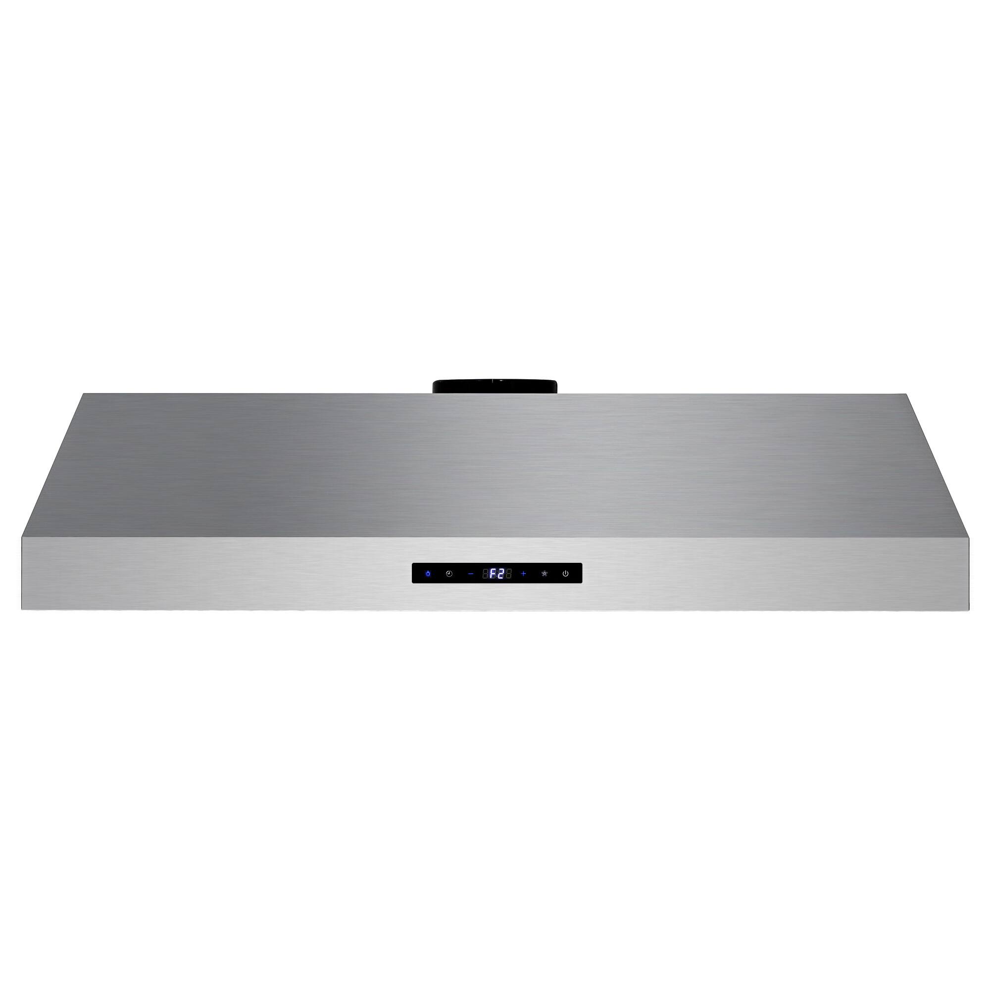 Alt View 2. COSMO - UMC36 36 in. Haven Collection 380 CFM Ducted Under Cabinet Range Hood, LED Lights, Touch Controls - Stainless Steel.
