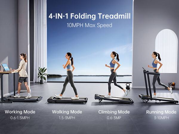 Alt View 9. Toputure - Walking Pad Treadmill with 12% Incline,  for Home/Office with Handle Bar, Portable with App & Bluetooth Speaker - Black.