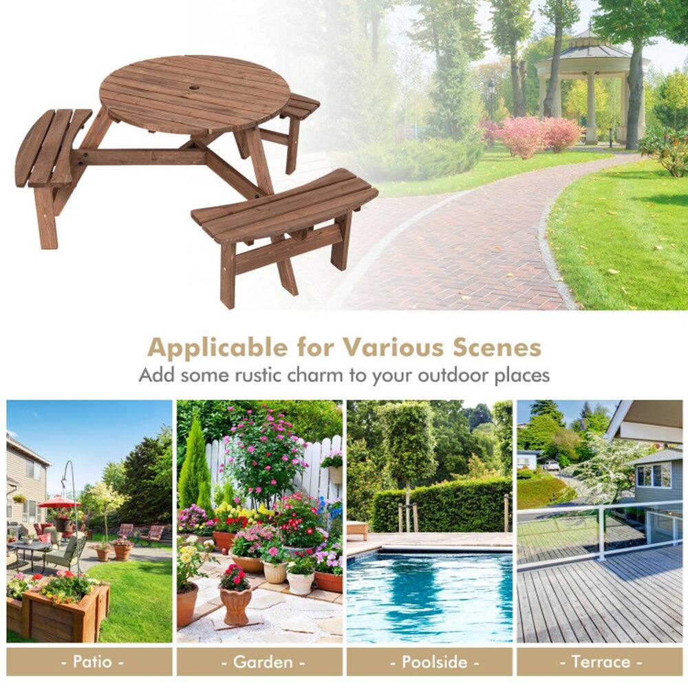 Applicable for Various Scenes  
Add some rustic charm to your outdoor places  

- Patio  
- Garden  
- Poolside  
- Terrace