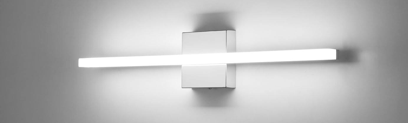 Front. TECH SAFARI - nch w Bathroom Light Fixtures Modern Vanity Lights Wall Mounted Lighting Bar Chrome k Ligh - Default.