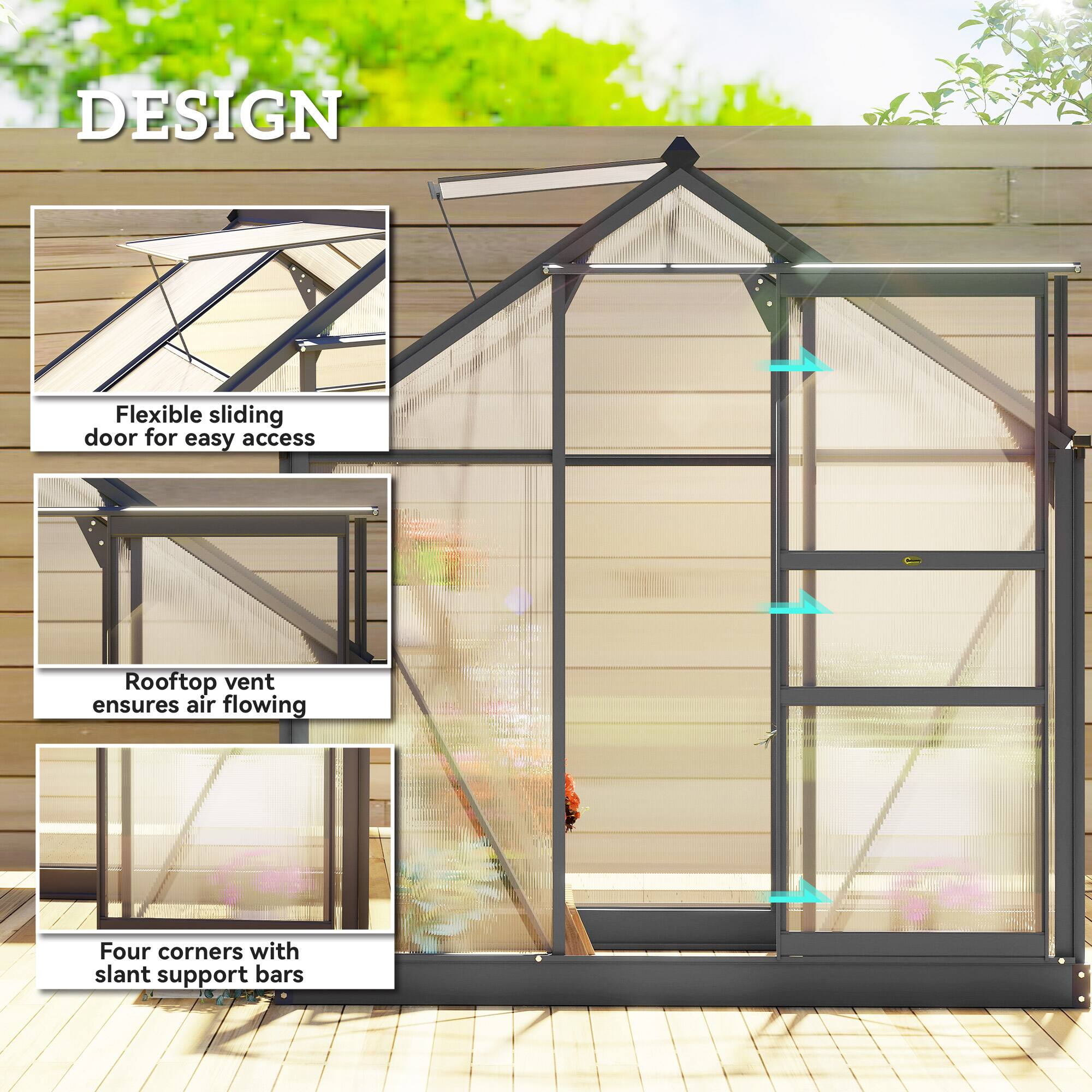 DESIGN

- Flexible sliding door for easy access
- Rooftop vent ensures air flowing
- Four corners with slant support bars