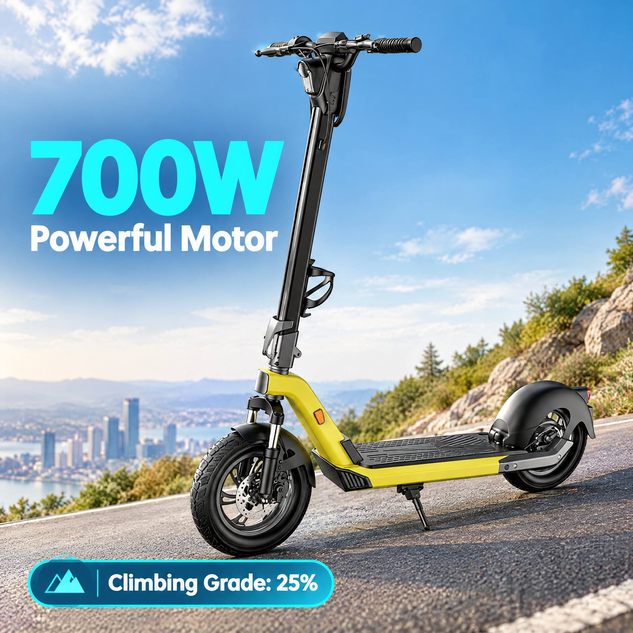 700W Powerful Motor  
Climbing Grade: 25%