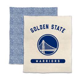 Logo Brands - Golden State Warriors 50- x 60- Luxe Dreams Throw Blanket - Oatmeal