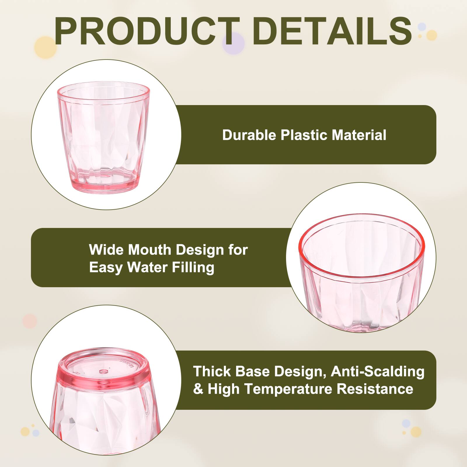 PRODUCT DETAILS

- Durable Plastic Material
- Wide Mouth Design for Easy Water Filling
- Thick Base Design, Anti-Scalding & High Temperature Resistance