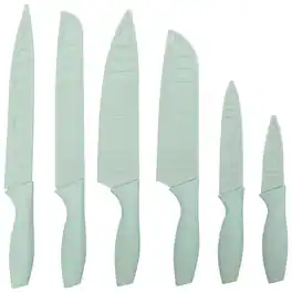 Gibson - Home Bostonville Nonstick Stainless Steel 12 Piece Cutlery Set - Turquoise