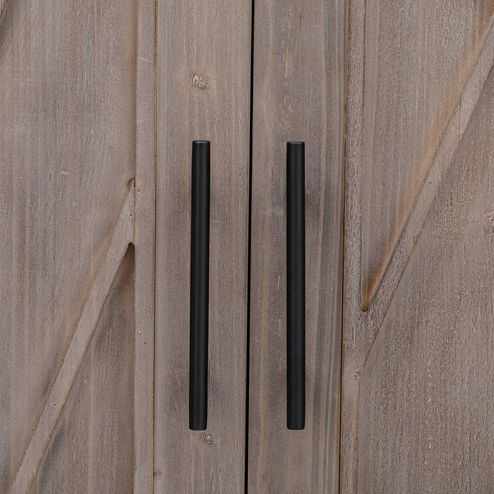 Alt View 8. PexFix - 51.2" Farmhouse Kitchen Island with Drop Leaf - Rolling Cart with Textured Finish, Internal Rack & Towel Rack - Brown.