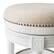 Alt View 2. Maven Lane - 31" Pullman Backless Bar Stool In Alabaster White Finish Fabric Upholstery - Alabaster White.