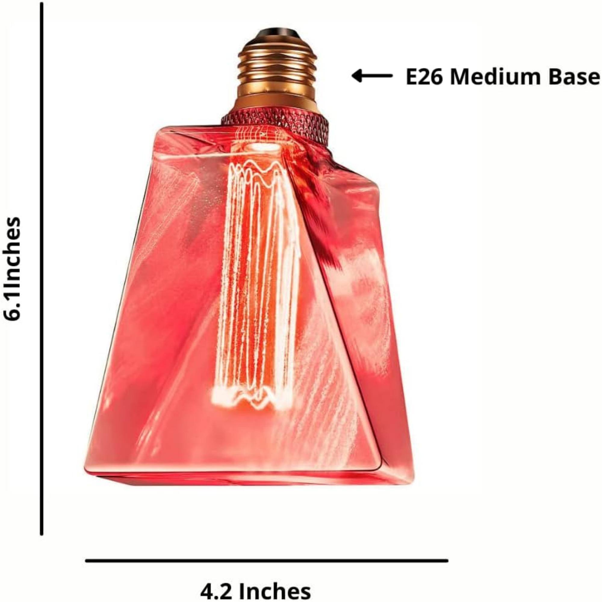 E26 Medium Base, 6.1 Inches, 4.2 Inches