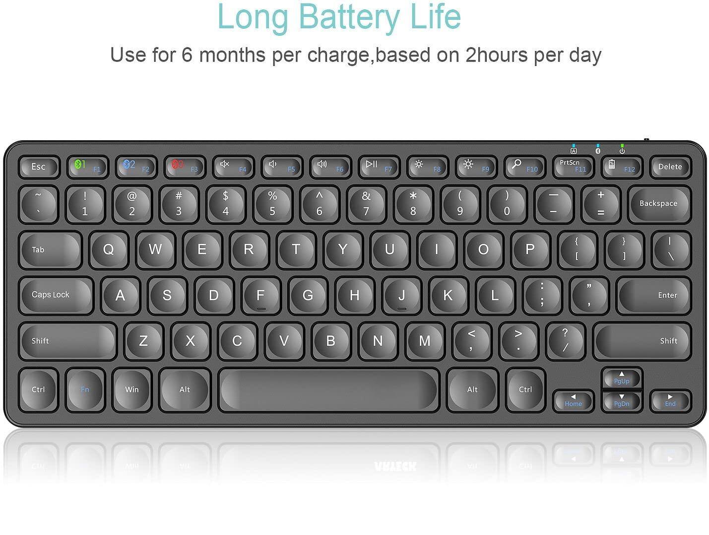 Long Battery Life  
Use for 6 months per charge, based on 2 hours per day