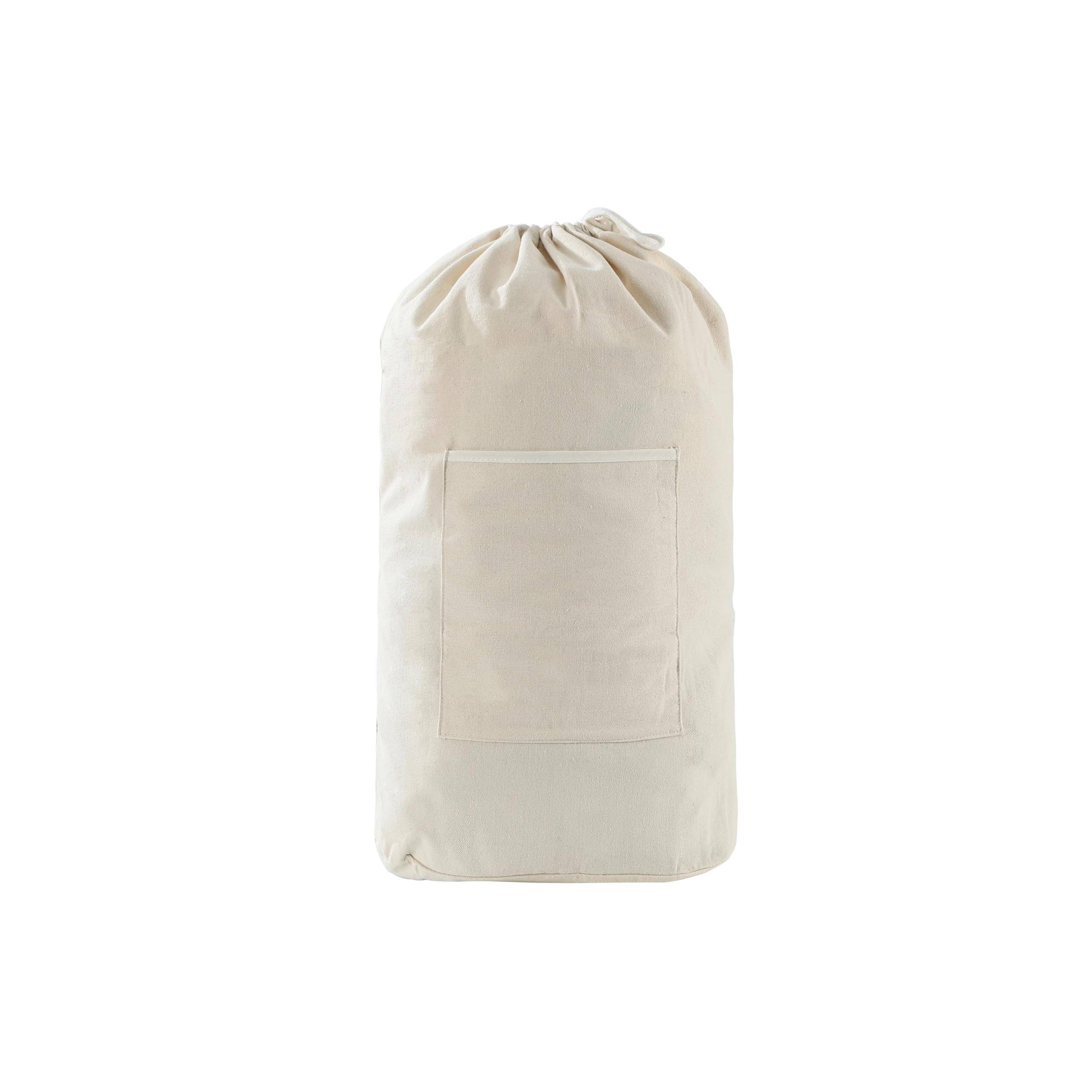 Alt View 1. Pacoar Cade - Canvas Laundry Bag  Washable Backpack Adjustable Straps Large Front Pocket Drawstring Closure (beige X-large) - BEIGE-X-Large.