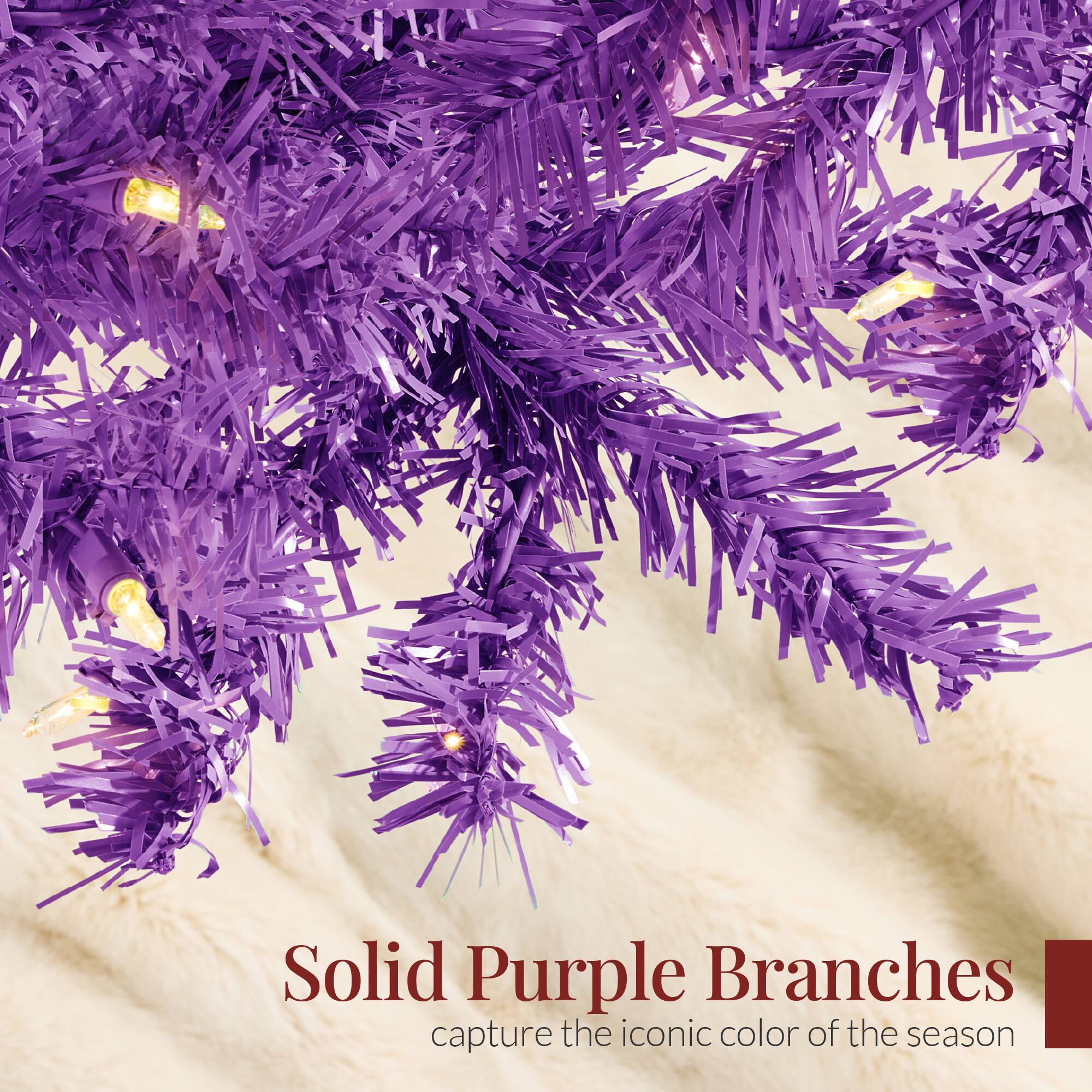 Solid Purple Branches  
capture the iconic color of the season