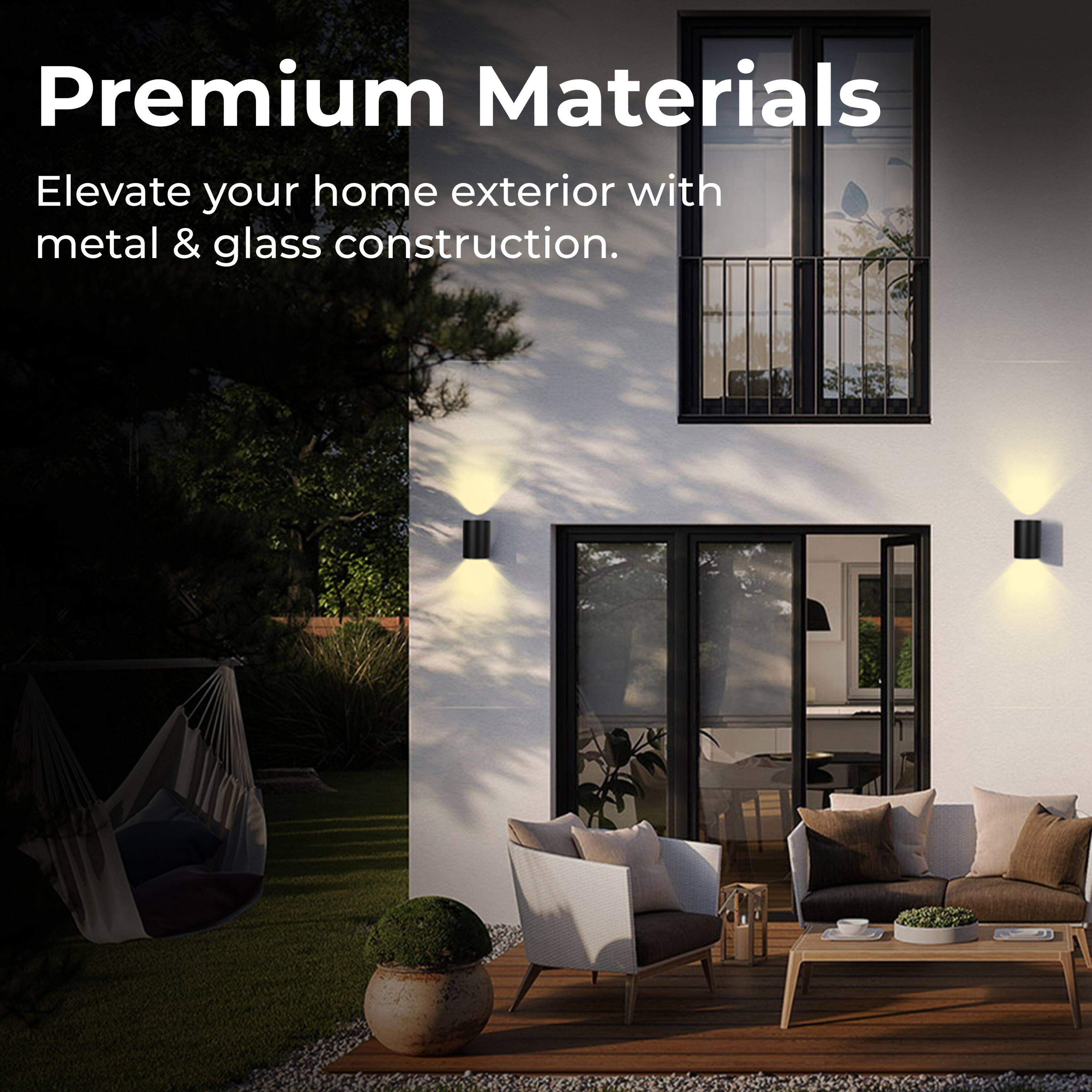 Premium Materials
Elevate your home exterior with metal & glass construction.