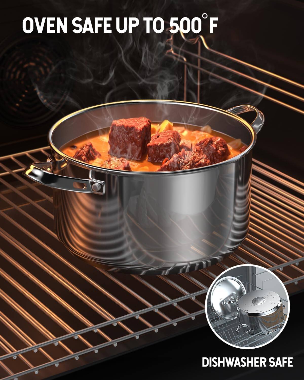 OVEN SAFE UP TO 500°F  
DISHWASHER SAFE