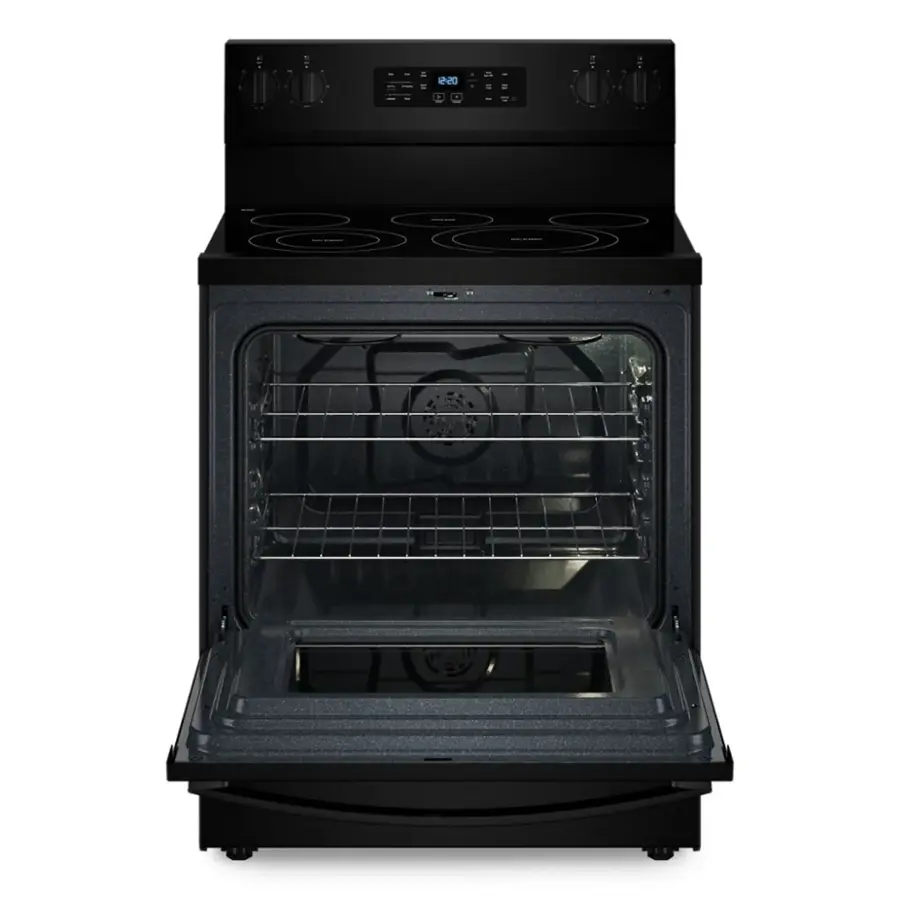 Alt View 3. Whirlpool - 5.3 Cu. Ft. Freestanding Electric Convection Range with No Preheat Air Fry and Air Baking - Black.
