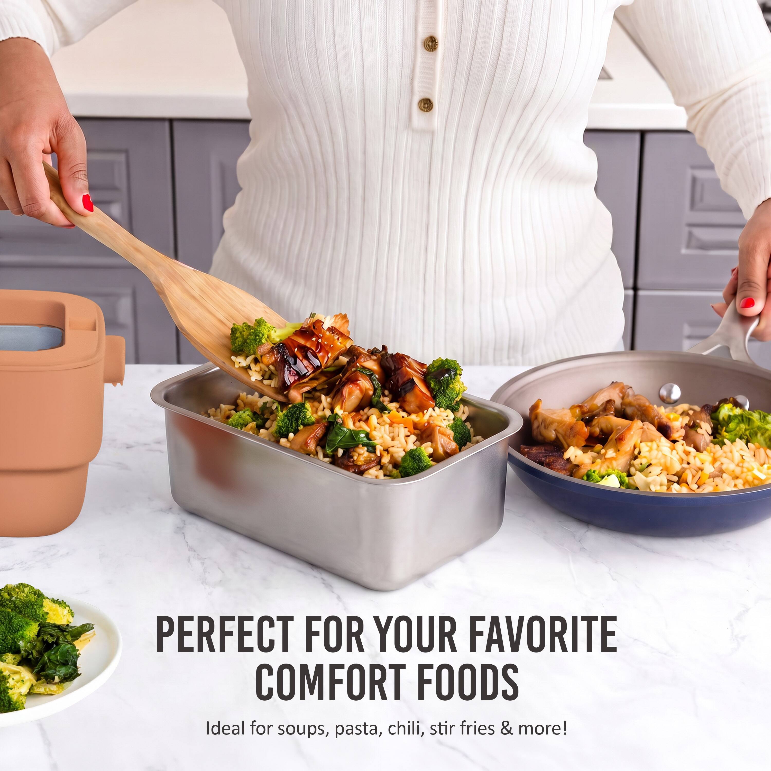 PERFECT FOR YOUR FAVORITE COMFORT FOODS  
Ideal for soups, pasta, chili, stir fries & more!