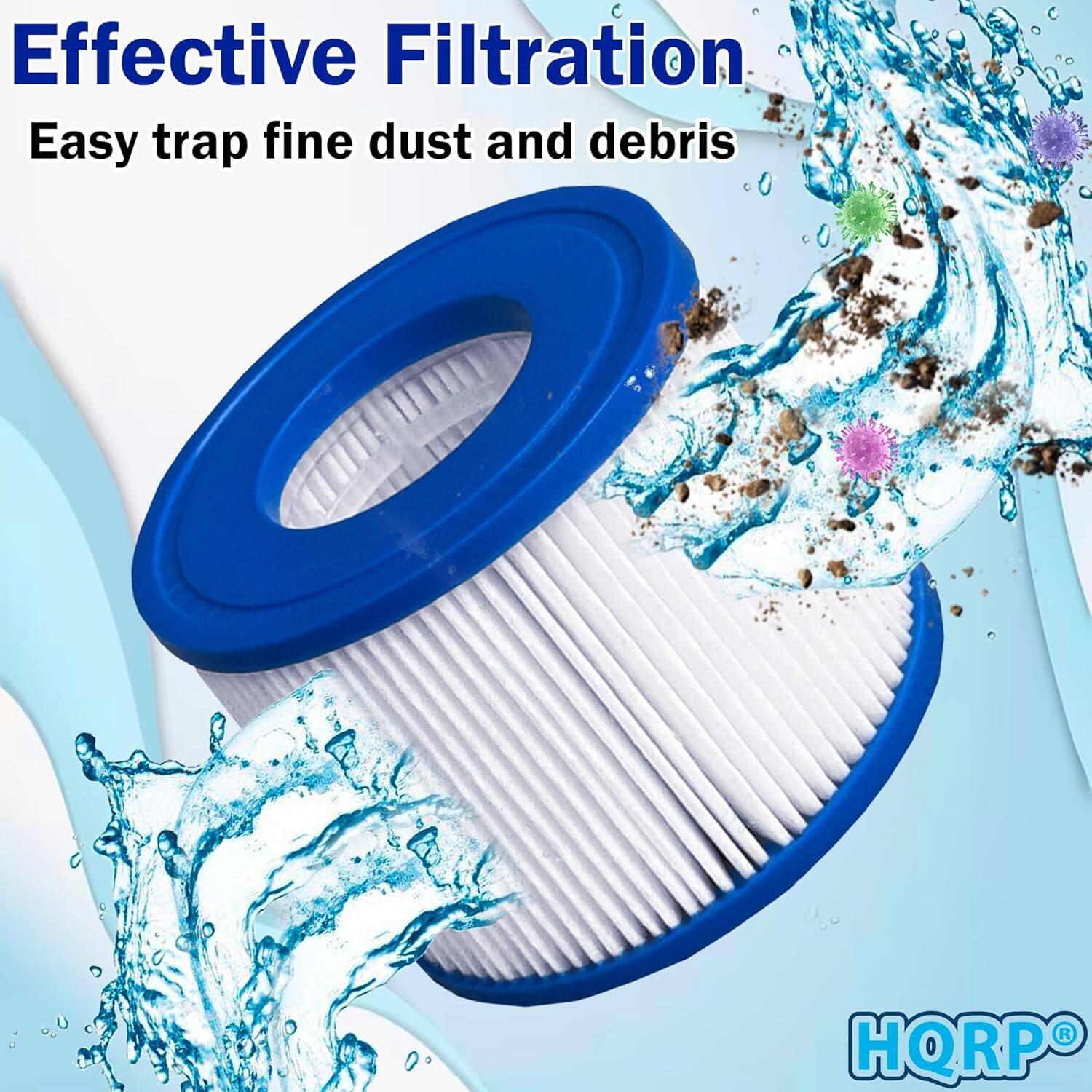 Effective Filtration  
Easy trap fine dust and debris  

HQRP®