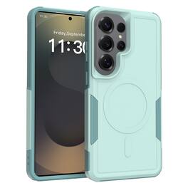 Dteck - Rugged Case for Samsung Galaxy S26 Ultra, Compatible with MagSafe, Dual Layer Shockproof Protective Phone Cover - Mint