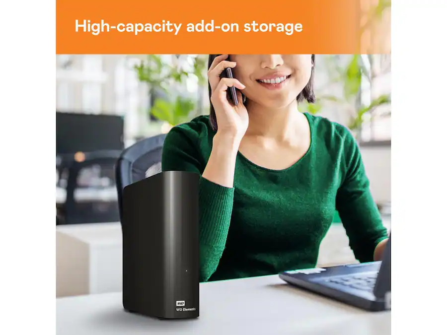 Western Digital WD Elements 22TB USB 3.0 Desktop External Hard Drive ...