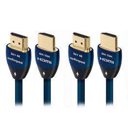 AudioQuest - SKY 48 Gbps 8K/10K Ultra High Speed HDMI Cable with eARC - Blue