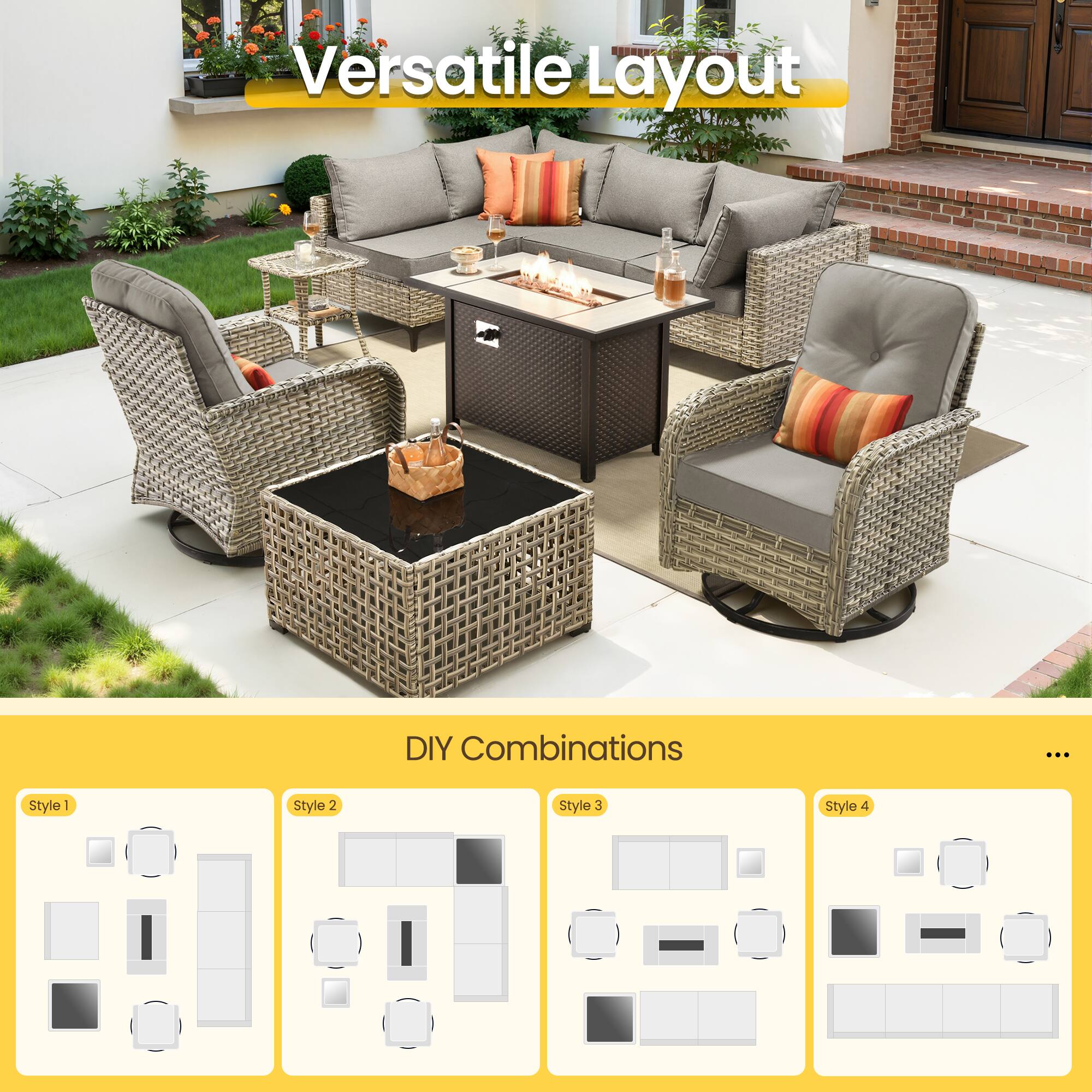 Versatile Layout DIY Combinations

Style 1
Style 2
Style 3
Style 4