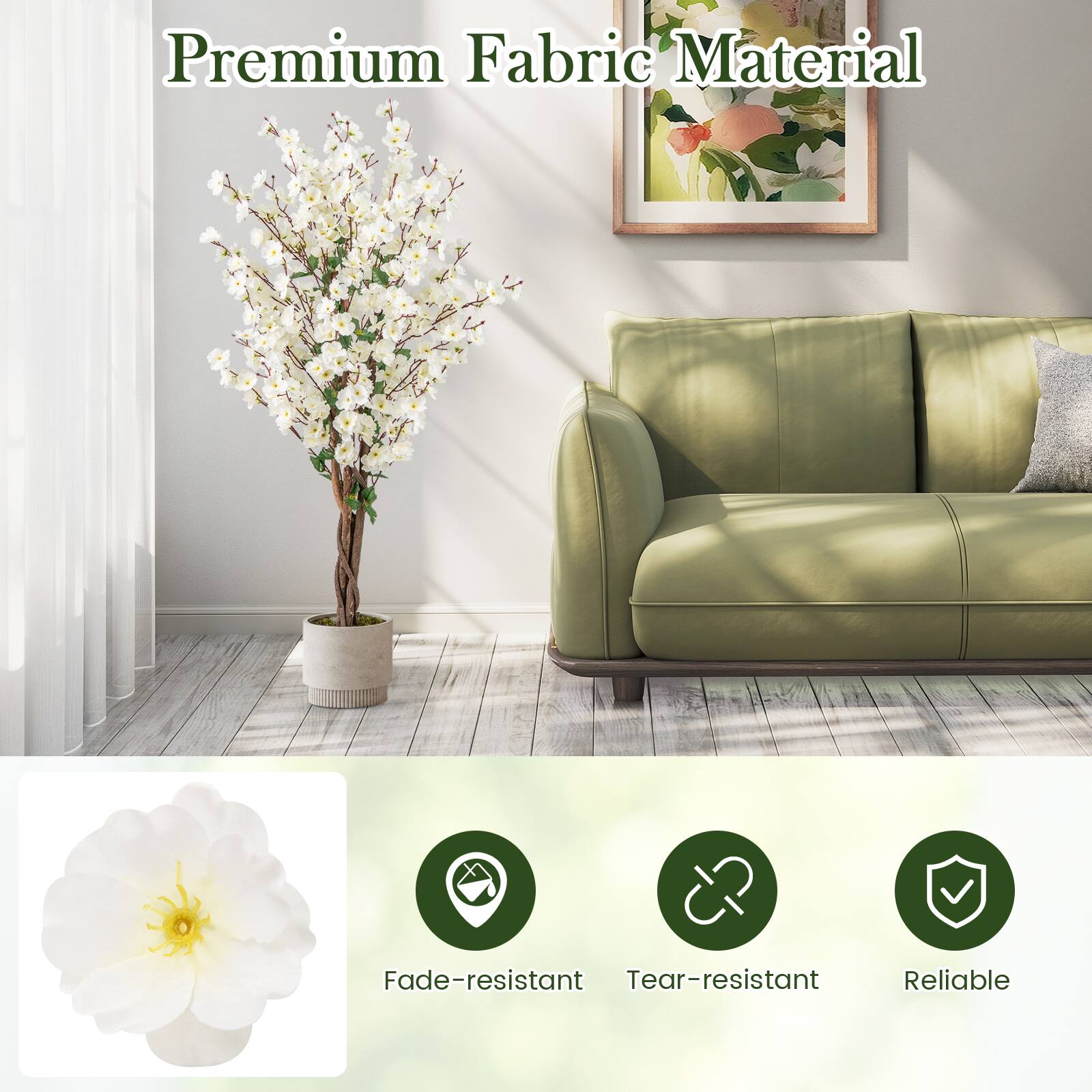 Premium Fabric Material

Fade-resistant  
Tear-resistant  
Reliable