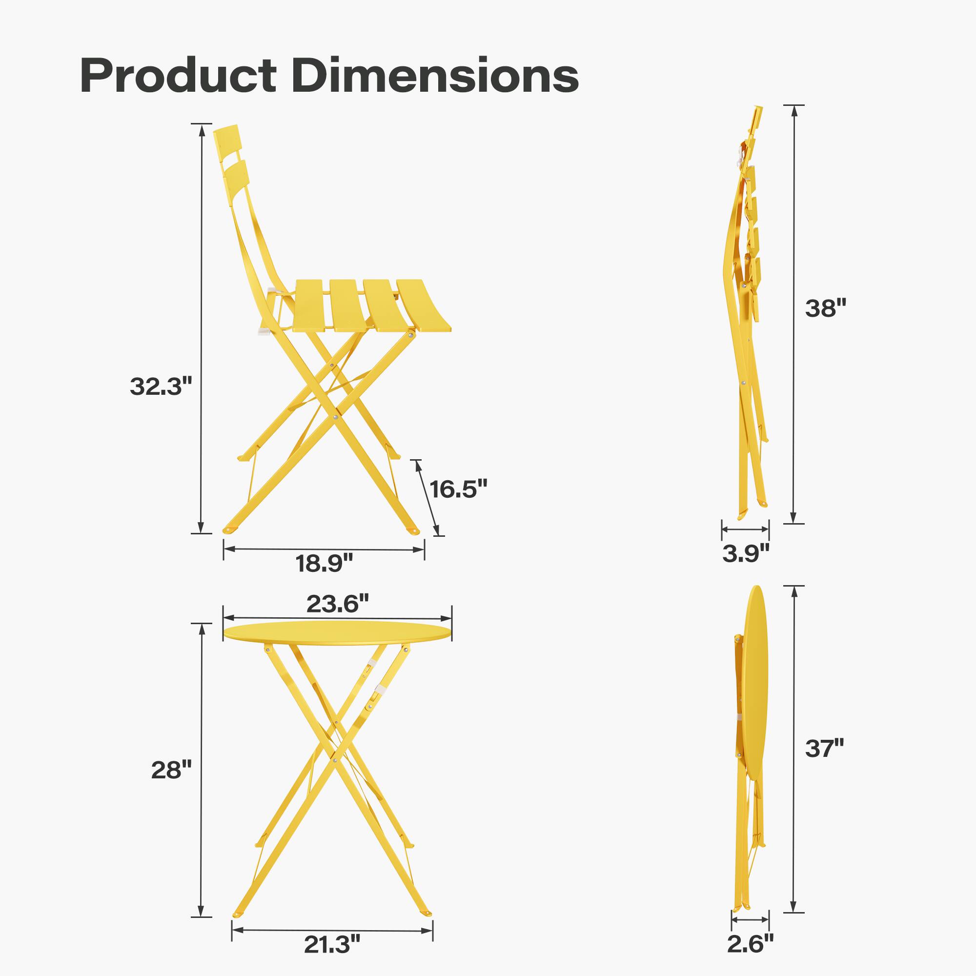 Product Dimensions: 38" x 32.3" x 18.9" x 23.6" x 16.5" x 3.9" x 28" x 37" x 21.3" x 2.6"