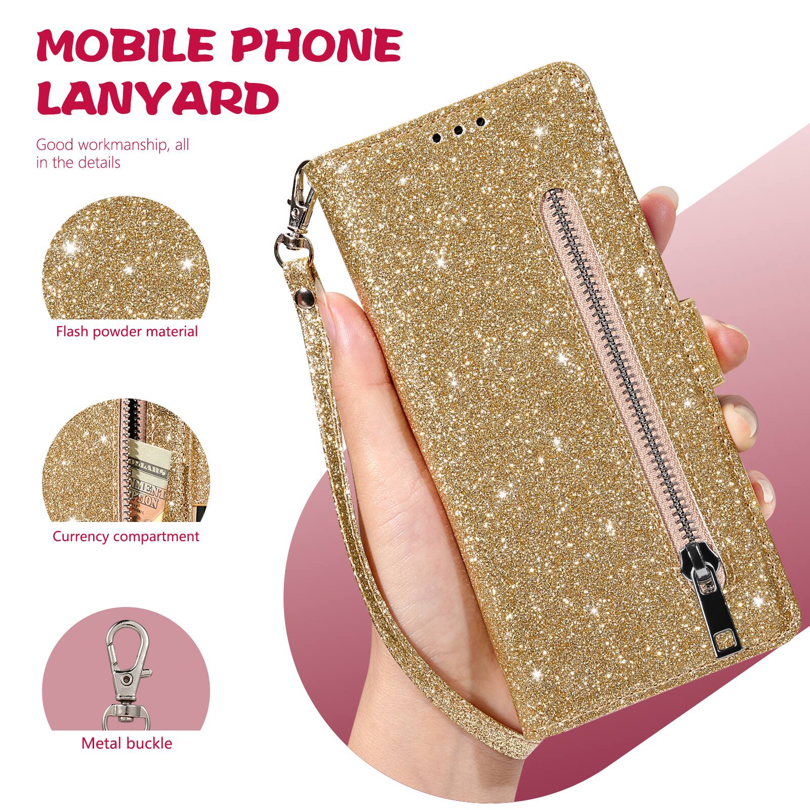 MOBILE PHONE LANYARD

Good workmanship, all in the details

Flash powder material

Currency compartment

Metal buckle