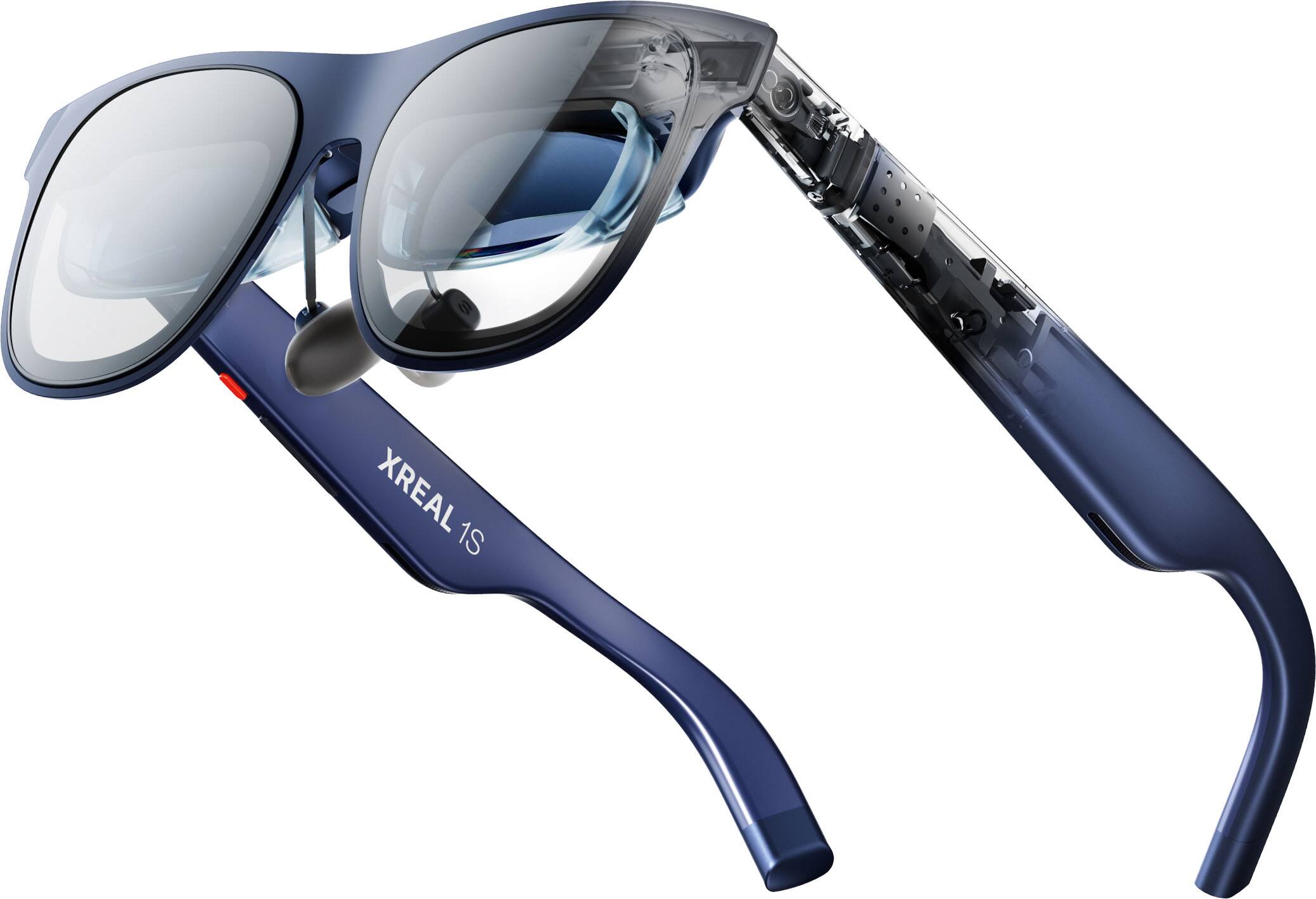 Alt View 11. XREAL - 1S AR Glasses w/X1 Chip, 52-Degree FOV 120Hz Display w/Sound by Bose for iPhone 17/16/15, Steam, ROG, Mac/PC/Android/iOS - Black.